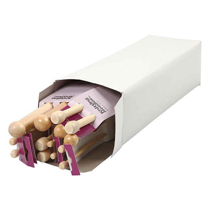 Aiguilles à tricoter - CREOTIME - Réf 42267 - Bambou - 15 tailles différentes