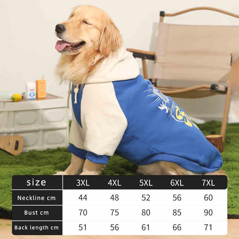 

HOOPET Одежда для собак Модели осень-зима Лабрадоры Бордер-колли Одежда для домашних животных Весна и свитер для крупных собак Зима XXXL темно-синий