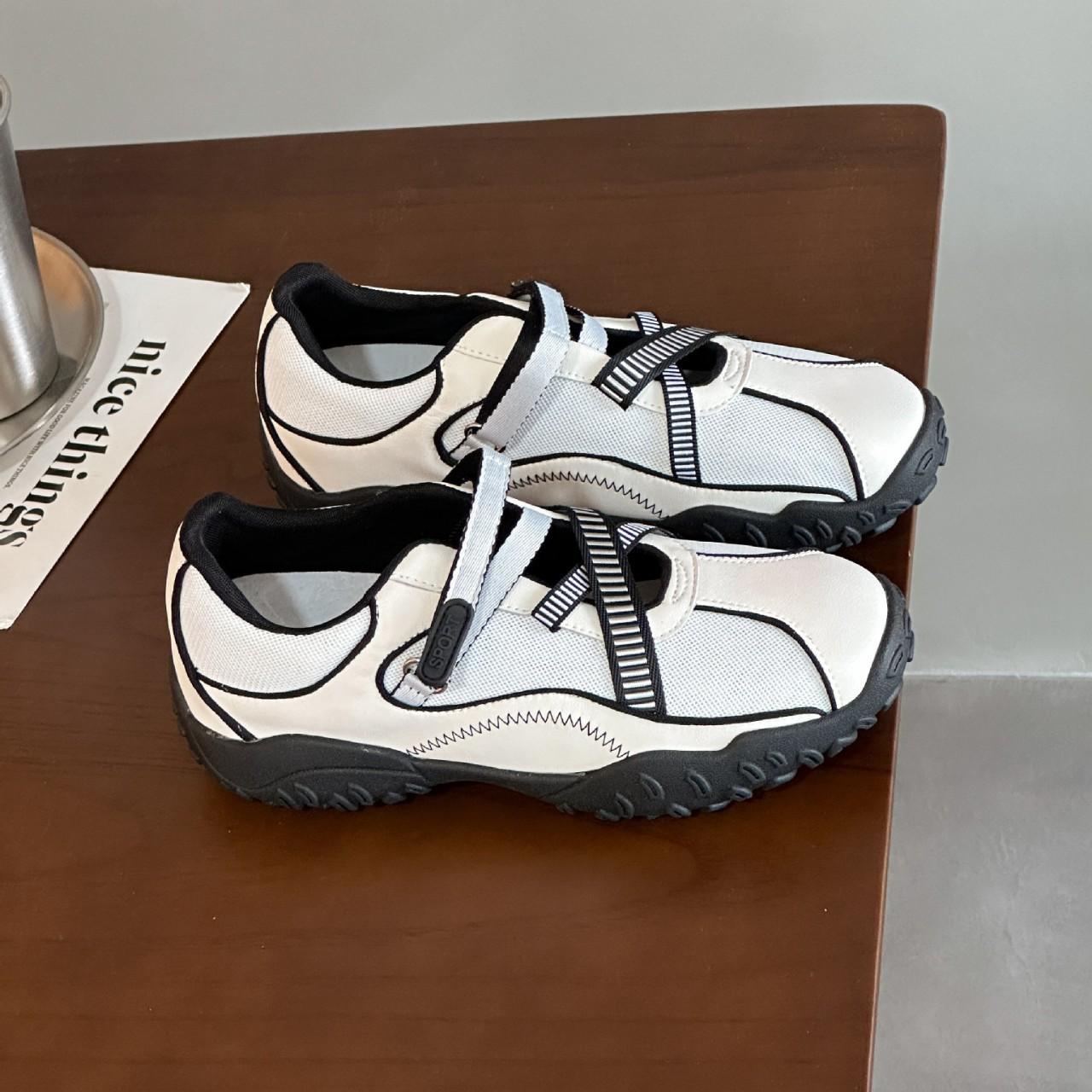 

Женские летние полые и дышащие сандалии-платформы в балетном стиле, увеличивающие рост на 5 см, повседневные спортивные сандалии Мэри Джейн 35