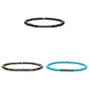Natural Stone Geometric Beaded Bracelet For Men And Women With Elastic Cord For Travel Gifts