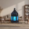 Moroccans Lantern Battery Operated Decorative Lantern Outdoor Indoor Table Lamp for Ramadans,Weddings, Parties,Event