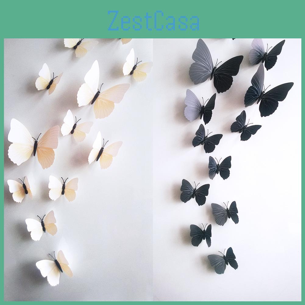 Lifelike 9cm Butterfly 3d Wall Art Pvc Fridge Magnet Home Decoration Prop