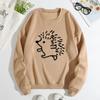 Women's Loose Crew Neck Long Sleeve Fashion Printing Casual Tops Women’s