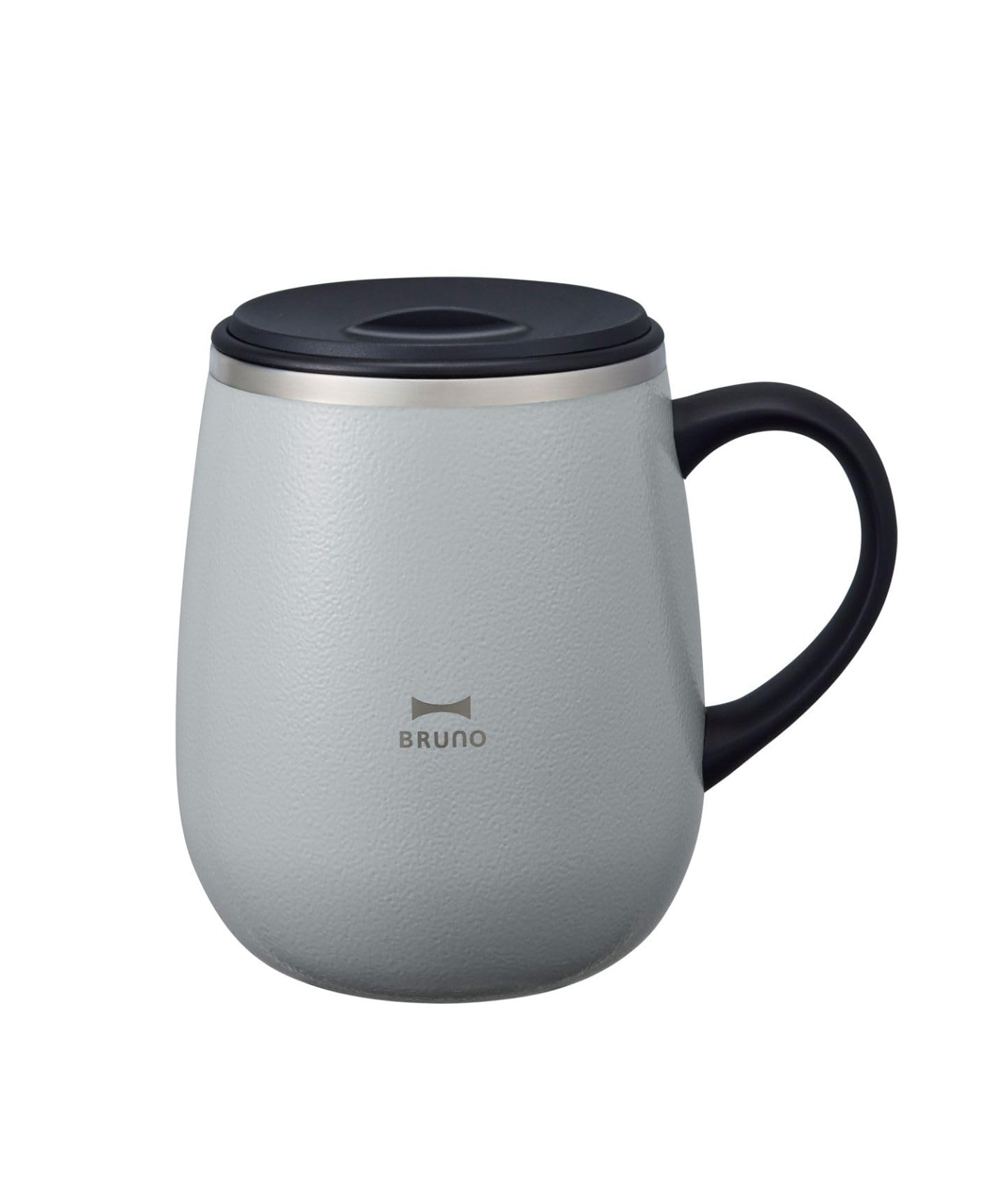 BRUNO Stainless Steel Mug with Lid, Double-Walled Vacuum Insulation, 460ml, Blue Gray (BHK263-BGY)