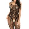 Free Size Women's Fashion Hollow Out Underwear Silk Stockings Jumpsuit Sexy Pajamas
