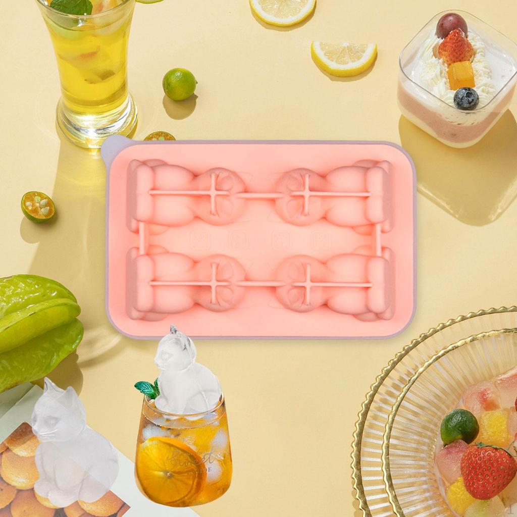 Silicone Chilled Cube Tray Portable DIY Making Tool for Tea Drink Juice black