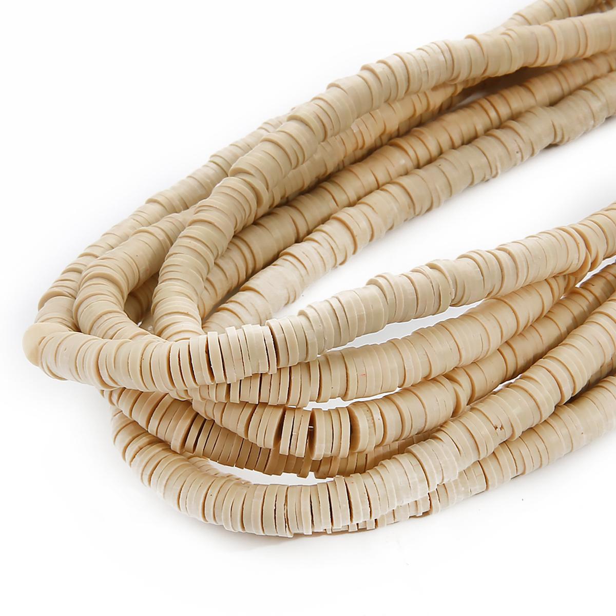 

350 шт., плоские круглые полимерные глиняные чипсы ручной работы, свободные разделительные бусины для изготовления ювелирных изделий «сделай сам», ожерелья, браслета 4mm