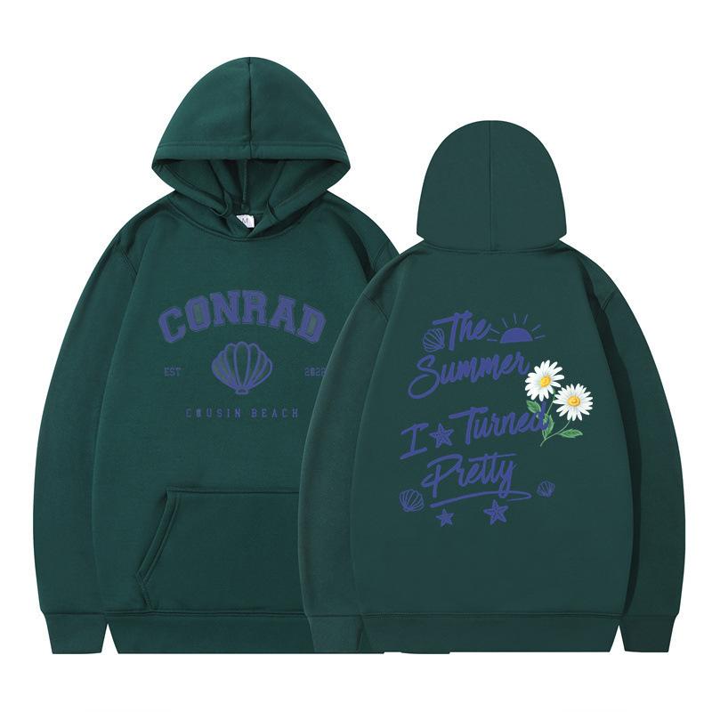 The Summer I Turned Pretty Printed Loose Hooded Sweater Hoodie