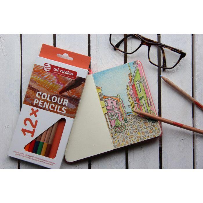Crayons de couleur - ROYAL TALENS - Art Creation - Étui de 12 - Couleurs assorties - Mixte