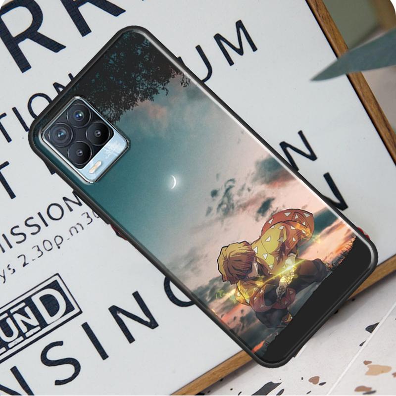 Zenitsu Demon Slayer For Realme GT Neo 2 GT Master C21 C3 8i 7 8 Pro Case Cover For OnePlus 9R 8T Nord2 9 Pro