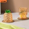 Pineapple Stacking Glass Cups Set