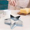 3PCS Molds Cookies Biscuits Cake Moulds Star Shaped Stainless Pastry Baking Tools Set