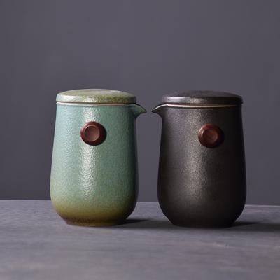 350 ml Keramisk Tekanna Japansk Stil Stor Filter Skållningsskydd Te Set