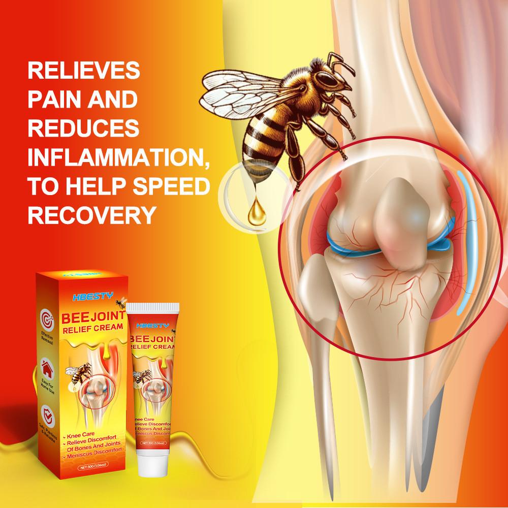 Hbesty 30g Bee Venom Knee Gel For Joint Care With Herbal Scent And High Concentration