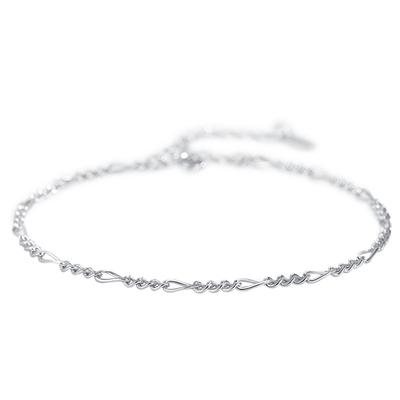 S925 Sterling Silver Bracelet Women's Fashion Bracelet Simple Creative Temperament Bracelet