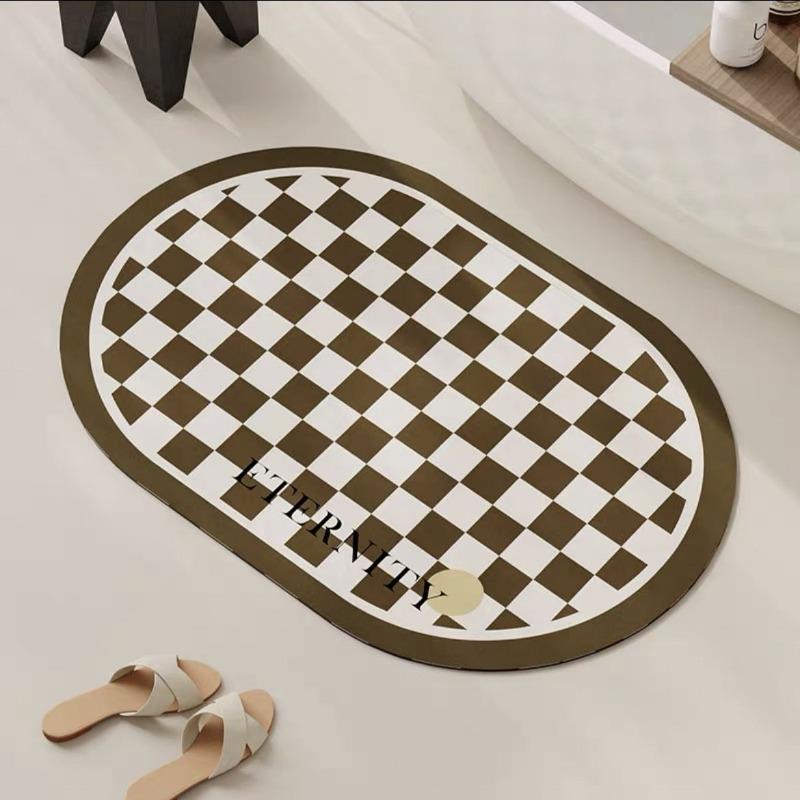 Bathroom floor mat Soft diatom mud Water-absorbing quick-drying non-slip mat Light luxury