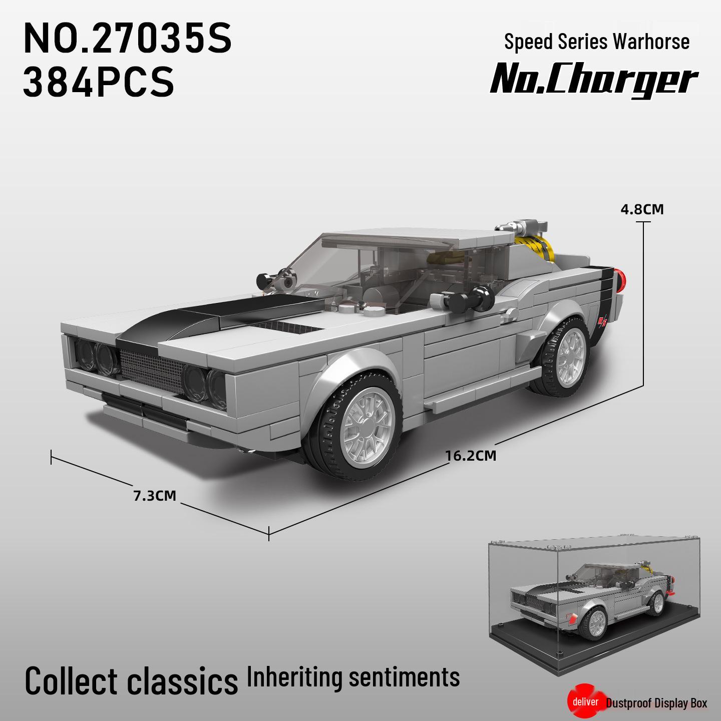 Yuxing King Blocks 27035 Sports Car Model: Boy s Educational Assembly Toy, Birthday Gift & Ornament