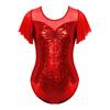 Womens Metallic Dance Bodysuit