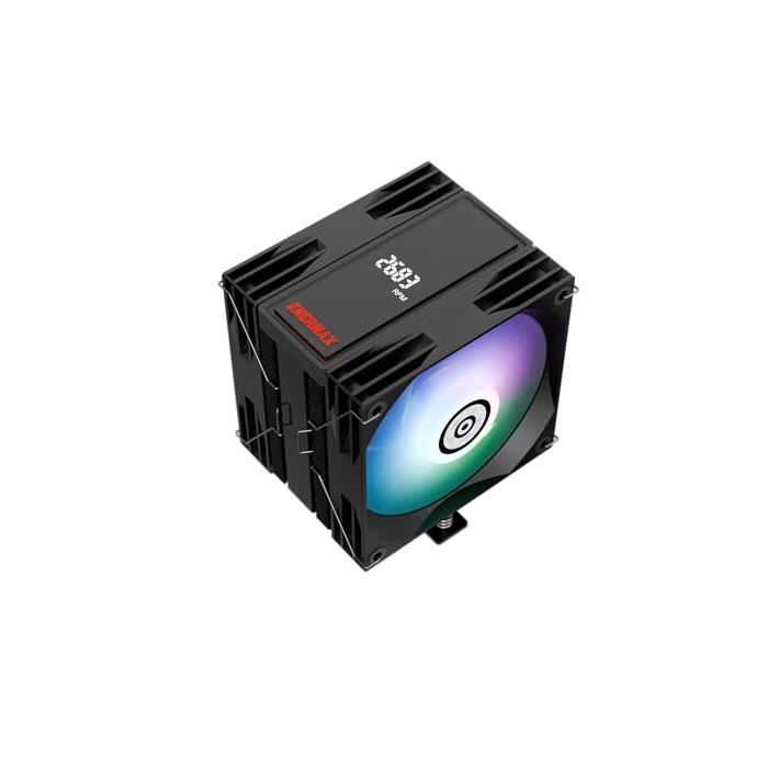 Radiateur - enermax - ets-t41d-argb - 2 ventilateurs pwm argb - affichage numérique - tdp 220w+