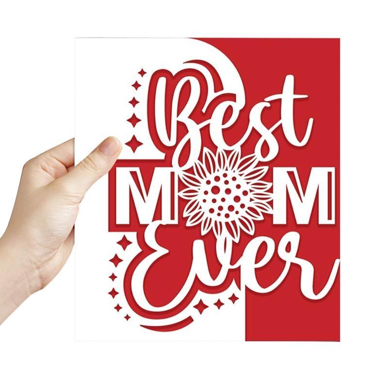 Best Mom Ever Metal Cutting Dies Scrapbooking Stencil Die Cuts Card Embossing