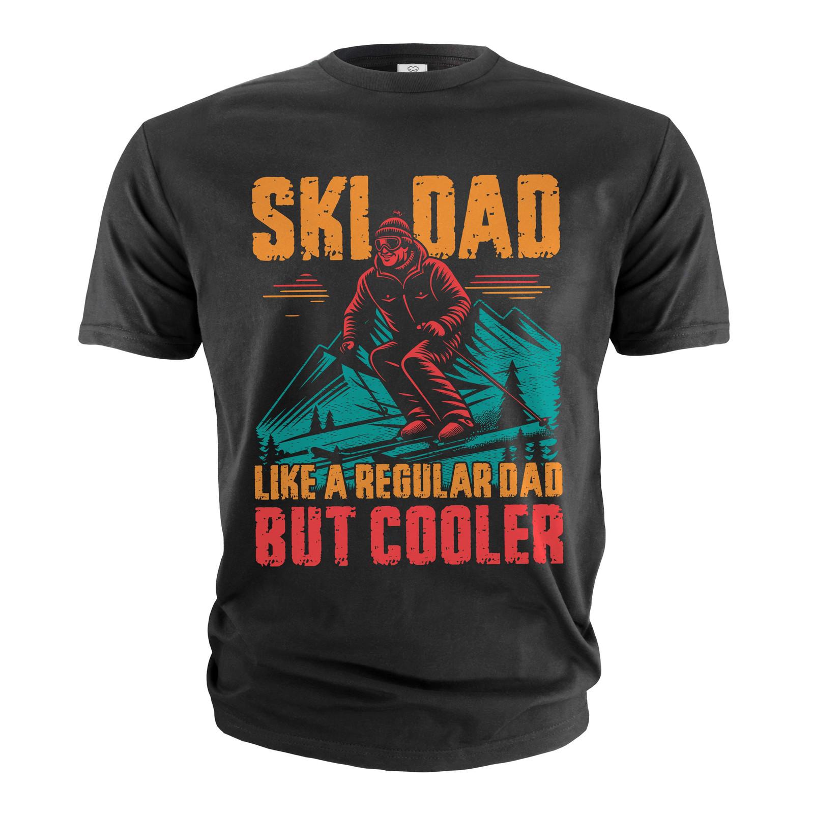 Men s Ski Dad T-shirt Skiing dad Father s day Christmas Fathers skiing gift S