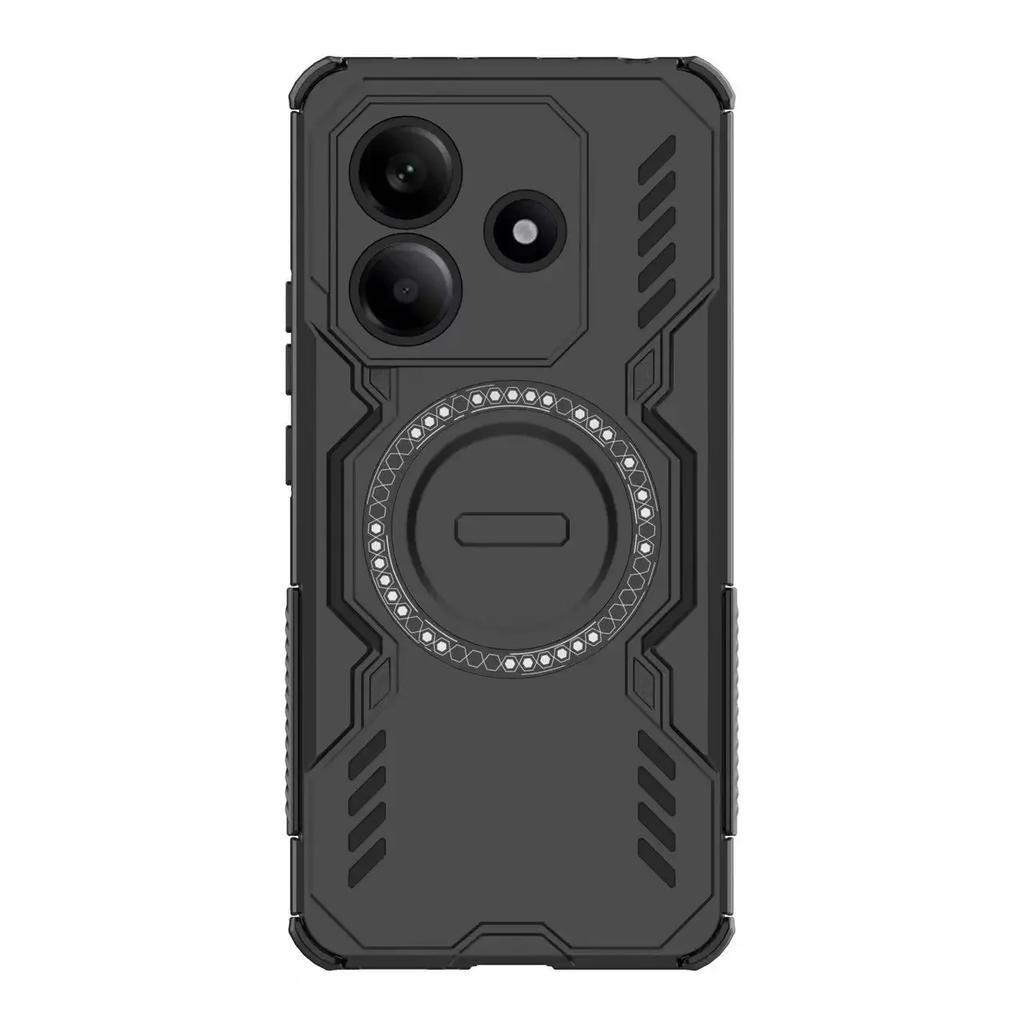For Redmi K70 E POCO X6 X7 Pro Case Magsafe Wireless Charging Magnetic Lens Armor Sockproof Protect Cover for Redmi Note14 4G 5G