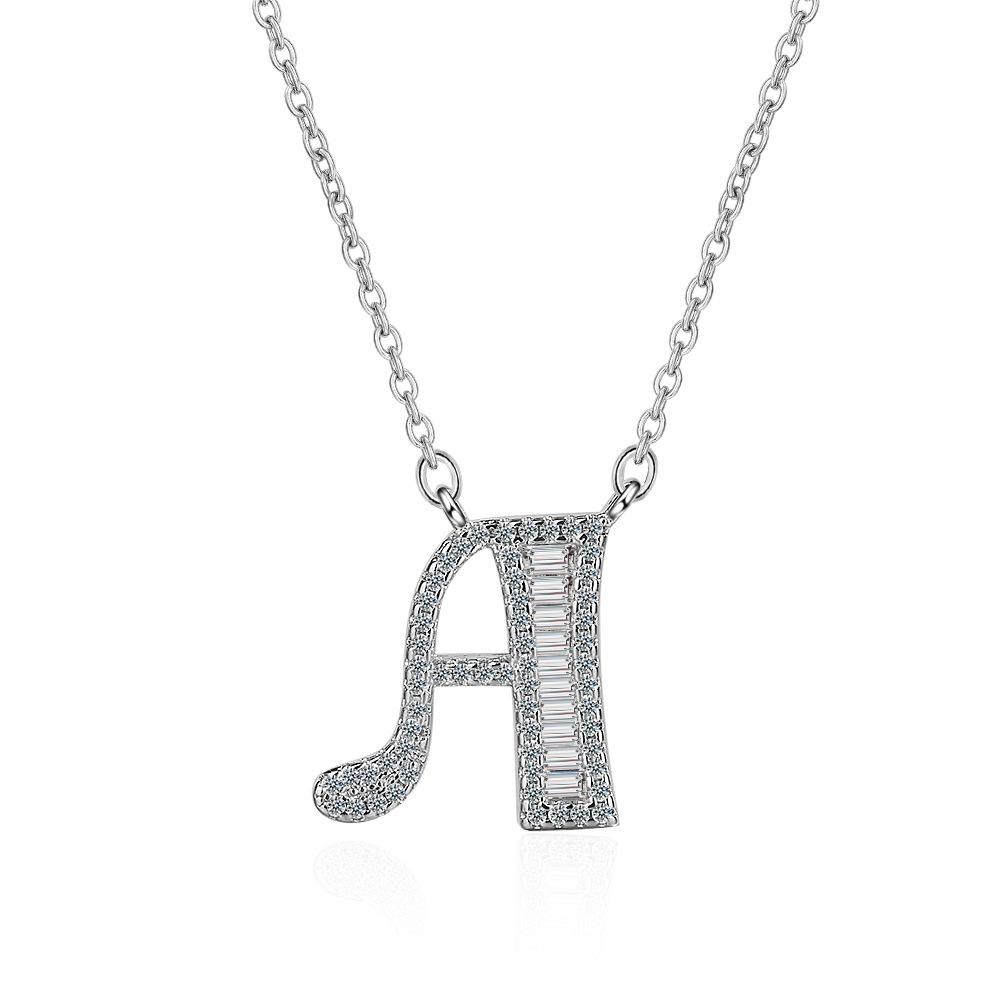 26 Letters of The Alphabet Necklace Female Romantic Travel with The Same Short Section of The Collarbone Chain Valentine's Day Gifts Necklace