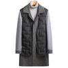 Autumn and Winter New Style Removable Down Liner Double-sided Woolen Coat Men's Versatile Herringbone Cashmere Woolen Coat