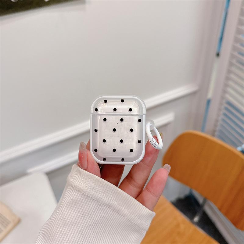 Étoiles à pois pour coque de protection AirPods Pro Apple Bluetooth 2ème 3ème génération housse d'écouteur mignonne petite fraîche femme