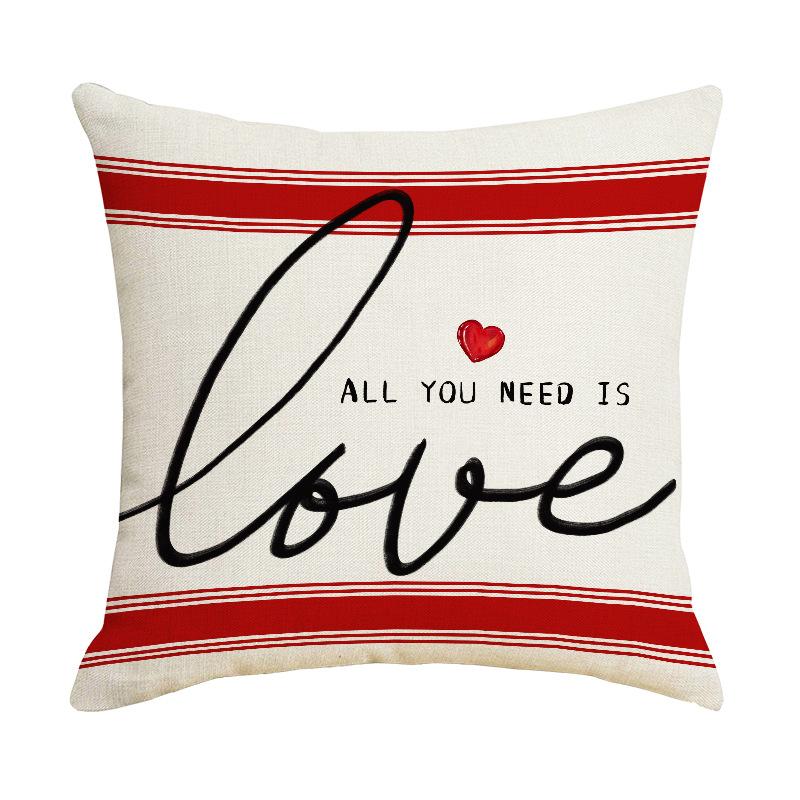 New Valentine's Day Pillow Case Couple Home Sofa Living Room Pillow Case Cushion