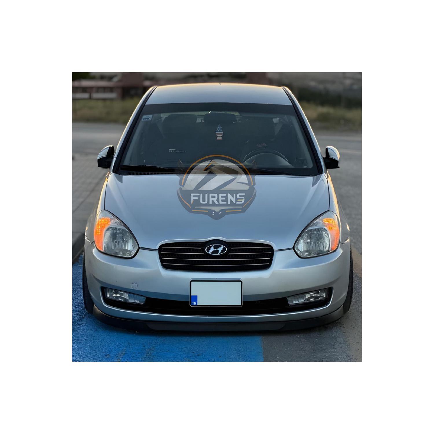 

Hyundai Accent Era 2006-2010 Совместимость H Lip Гибкая передняя губа 2 шт. Вставка передней двери Бампер Нижний язычок