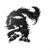 Metal Wall Art Black Silhouette Decor Cutout for Living Room, Bedroom, Entryway Style 1