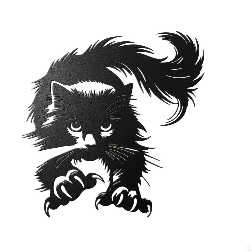 Metal Wall Art Black Silhouette Decor Cutout for Living Room, Bedroom, Entryway Style 1