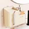 Suction Cup Wall-Mounted Tissue Box Transparent Napkin Storage Box Creative Paper Holder  Bathroom