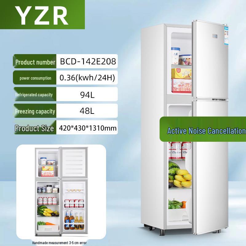 First-Class Energy-Saving Mini Fridge: Compact Double-Door Refrigerator for Home, Office, Dorm, or Rental Room
