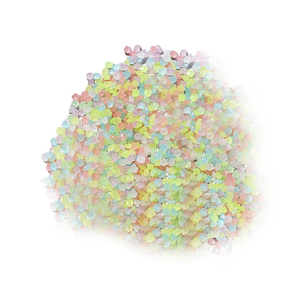 Glowing Stone 3mm-5mm Luminous Gravel Accessories DIY Craft Materials Versatile for Fairy Garden Decoration Smooth Surface