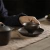 Ancient Style Japanese Style Tea Cup Iron Glaze Handmade Tea Cup Ceramic Tea Cup  for Tea Making