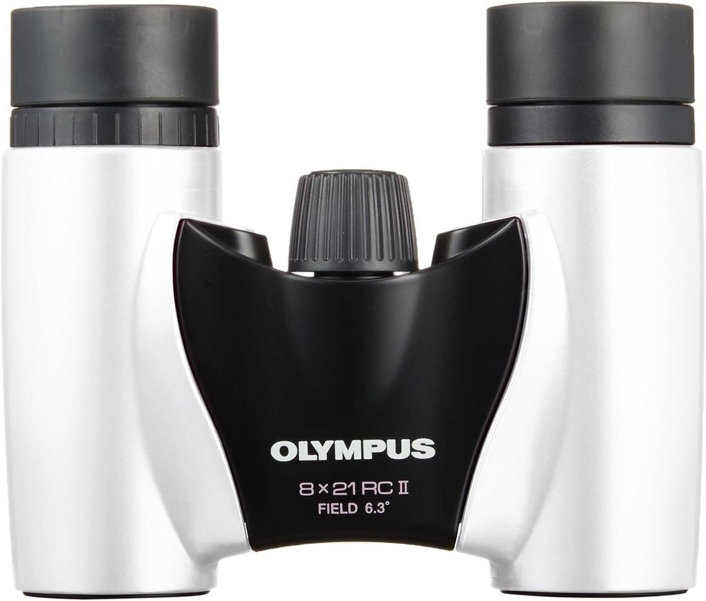Binóculos Olympus 8x21 RCII Prisma de Telhado Modelo Compacto e Leve Pérola, Branco,