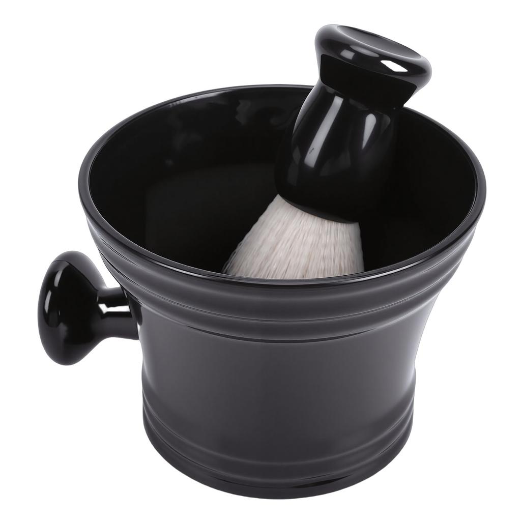 Shaving Brush and Soap Bowl Soft Nylon Brush Beard Shaving Tools Set for Home Salon Use 2 Piece Set