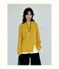 Becabeau Women's Winter Loose Knit Sweater, Plus Size, Korean Casual Style, Split Design, Crew Neck