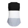 Women Convenient Lactation Pregnant Nursing Round Neck Sleeveless Stripe Gravida Clothing Maternity Shirt