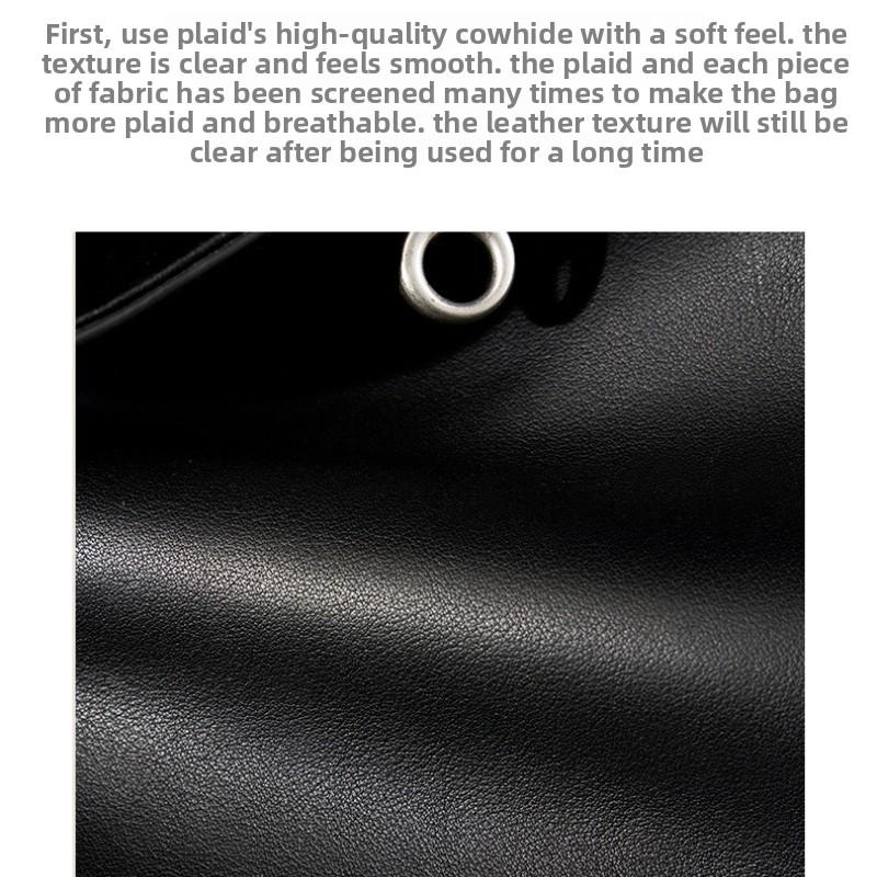 Special Bag Large Capacity Smooth Calfskin Shoulder Portable Lock Commuter Armpit Bag