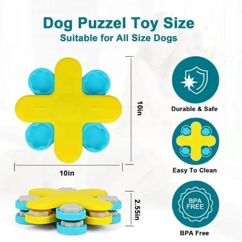 Dog Intellectual Stimulation Toy Dog Puzzle Feeder Dispenser Game Suitable for IQ Training of Large and Small Dogs Pet Supplies