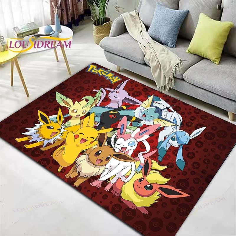 Χαλί Pokemon Χαλί Anime Παιδικά Χαλιά Σαλόνι Τραπεζάκι τσαγιού Χαλί Υπνοδωματίου Πλενόμενα Χαλιά Δαπέδου Χαλί Οικιακής Χρήσης Χαριτωμένο Χαλί