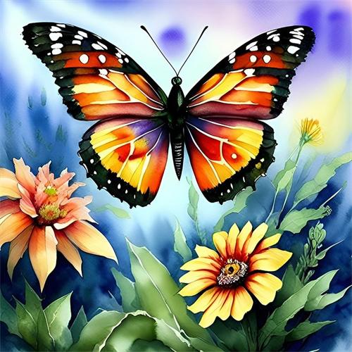Diy Diamond Painting Mosaic Butterfly Full Square/Round Embroidery Cross Stitch Animal Daisy Crystal Home Decor