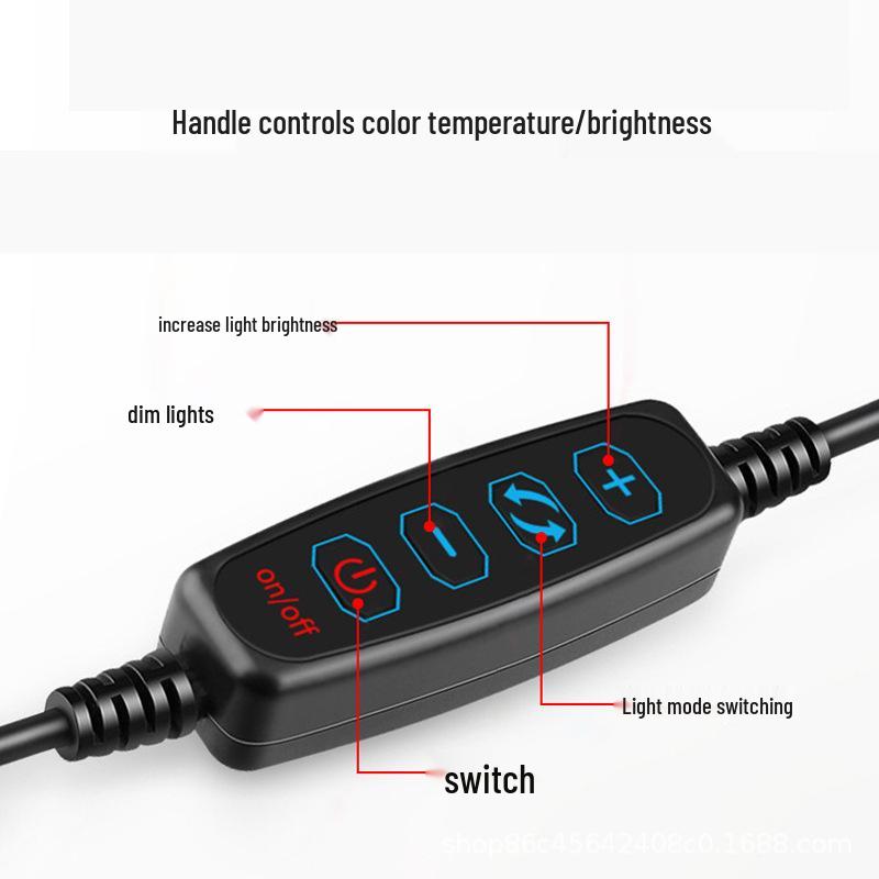 6" Portable LED Tri-Color Ring Light for Laptop Video Conferencing and Teaching