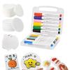 Sada na malování magickou pěnovou texturou DIY 3D pěnová malba umělecká sada s vodními štětci Pufovaná popcornová kresba plátno houbička řemeslné potřeby