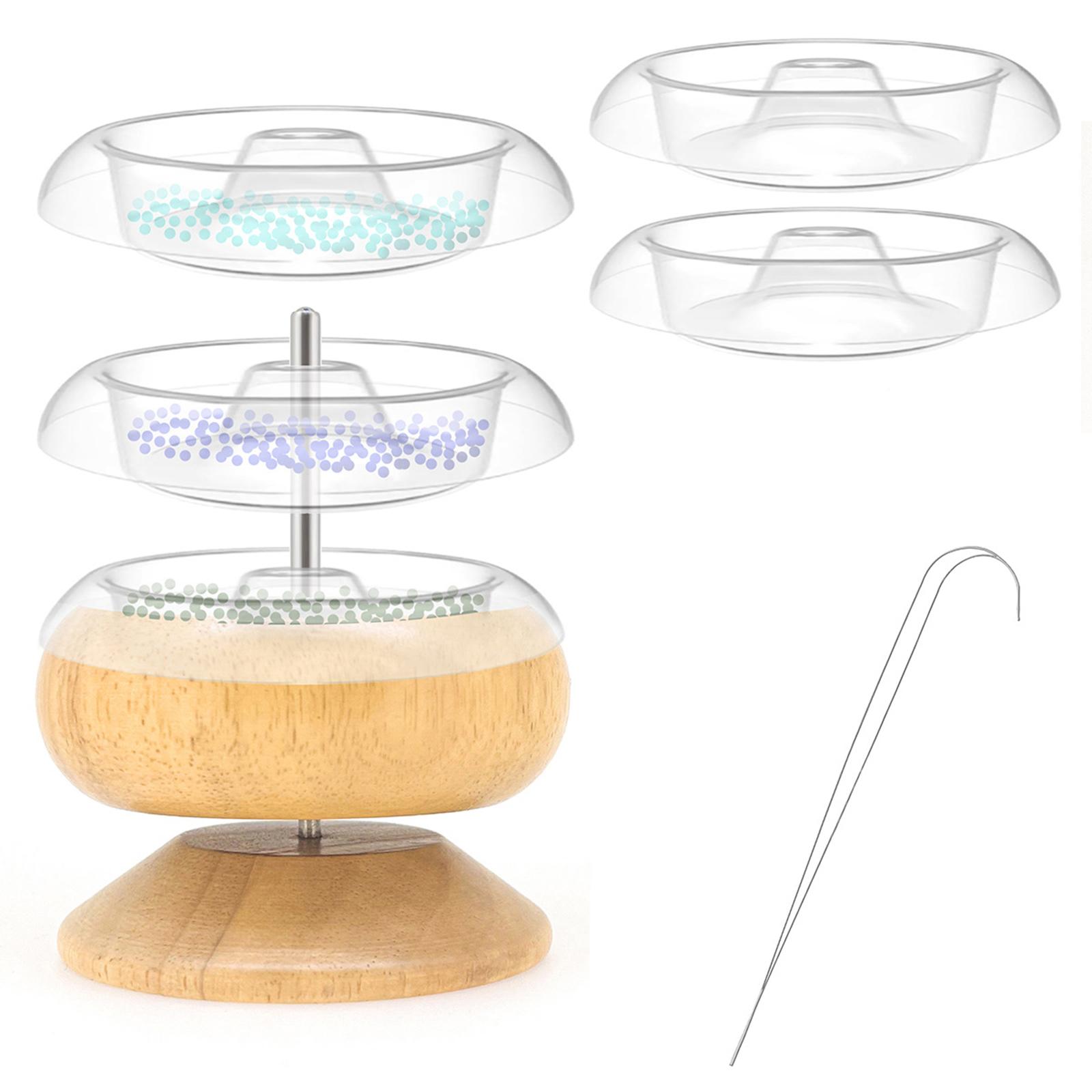 Bead Loader Beading Spinner Quickly Beading Bowl for DIY Beads Waist Beads Bracelets Spin Beading Bowl Bead Spinner