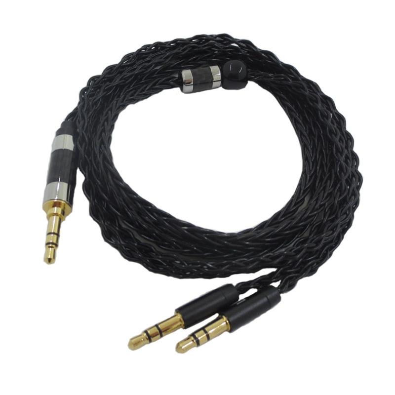 3.93ft 8 Cores Earphone Cable Headphone Line Sync Leads for Denon AH-D600/AH-D7200/AH-D9200/AH-D5200