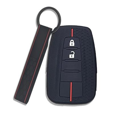 Toyota Compatible Silicone Red Black Key Case Smart Key Cover 86 C-HR RAV4 Camry